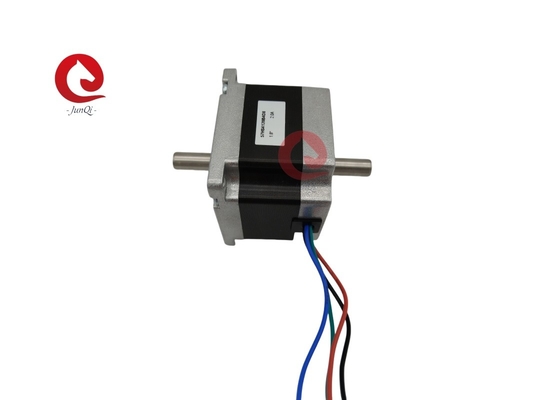 Junqi Nema23 डबल शाफ्ट स्टेपर मोटर 57HS4120B4/ B4D8 होलिंग टॉर्क 0.55N.m/0.7N.m