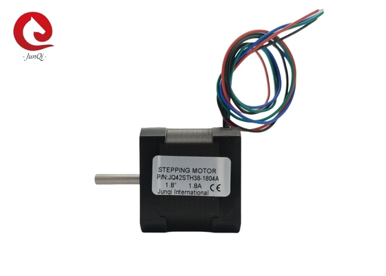JQ42STH38-1804A 4-लीड Nema17 स्टेपर मोटर 38mm लंबाई 1.8A 0.4Nm सीएनसी लेजर और 3D प्रिंटर के लिए