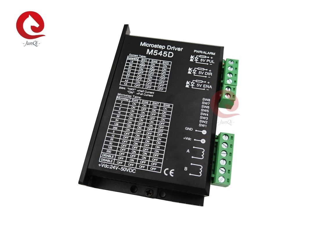 Junqi Nema23/34 स्टेपर ड्राइवर DM545D 4.5A 24 ~ 50VDC 2 चरण स्टेपर मोटर नियंत्रक के लिए सीएनसी उत्कीर्णन मशीन