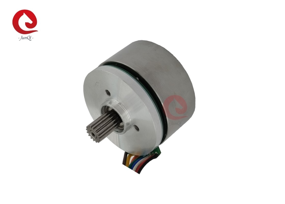 JQ45BLW27-24V-6170A-G01 फ्लैट आउट रोटर BLDC मोटर 24V 27mm 130mN.M संतुलन उपकरणों के लिए उच्च टोक़