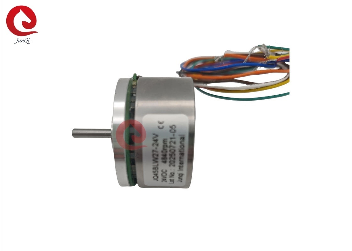 JUNQI JQ45BLW27 24V 4840rpm 130mN.m टॉर्क फ्लैट आउट रोटर BLDC मोटर